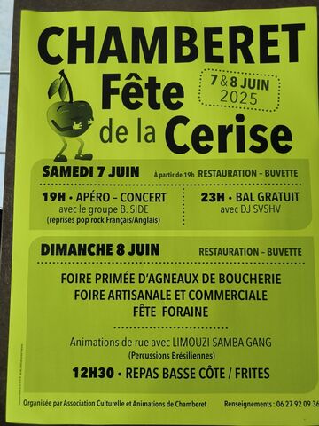 fete cerise chamberet 2025