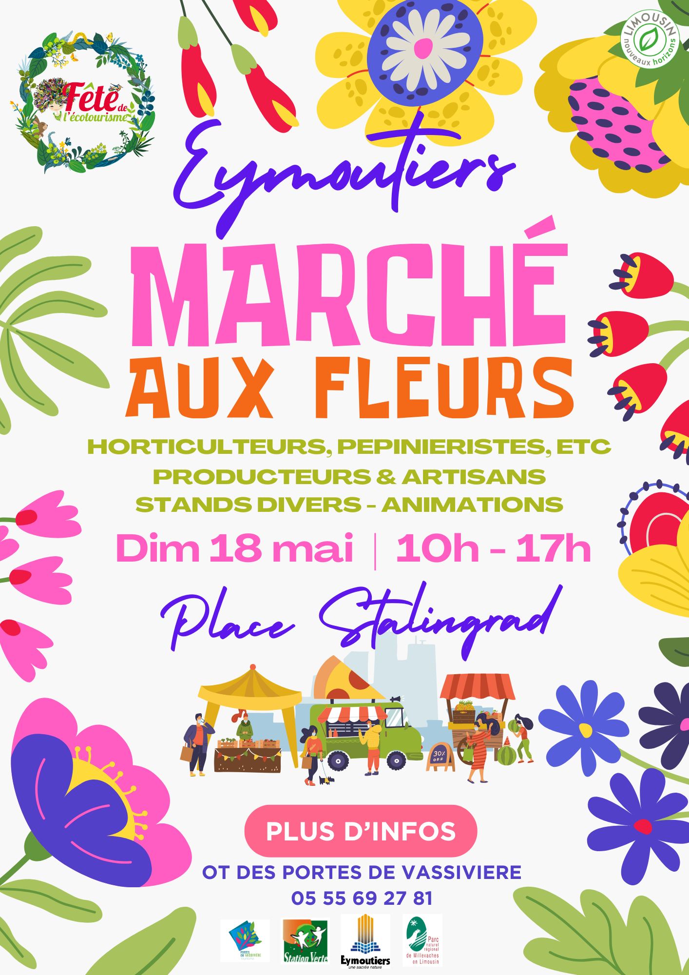 marche aux fleurs eymoutiers 2025